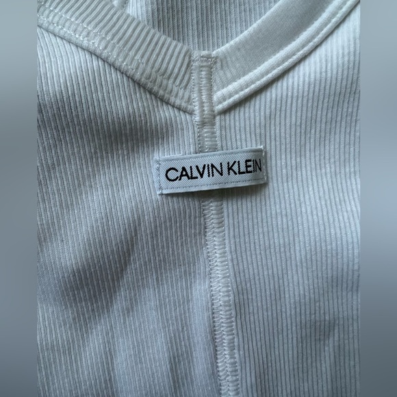 CALVIN KLEIN 205W39NYC White Panelled Bodysuit- NEW - Picture 7 of 15